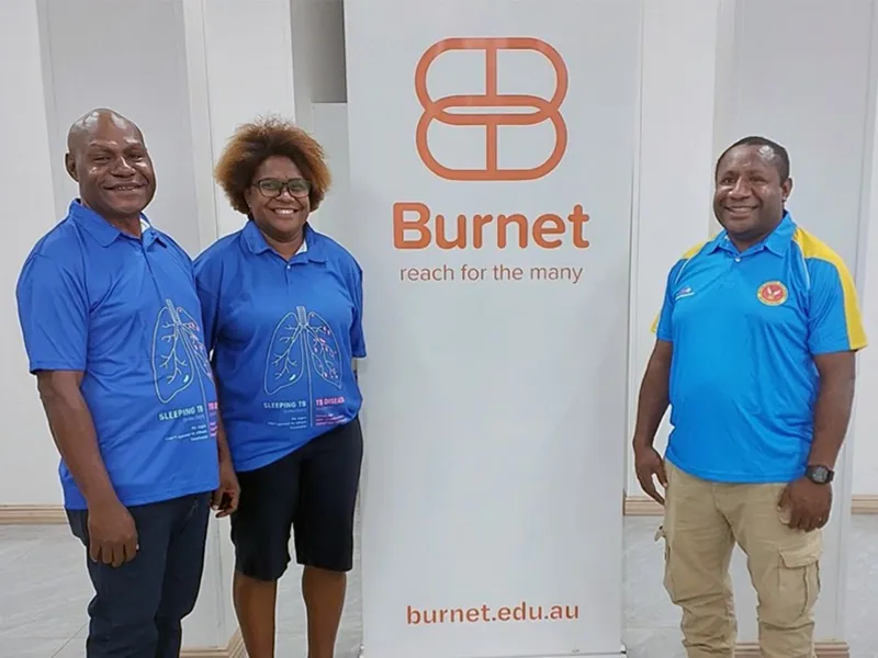 Wilson Wazai, Hariet Topa and Malcolm Soporo.